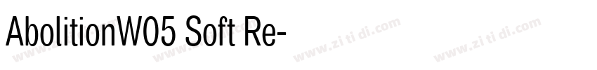AbolitionW05 Soft Re字体转换